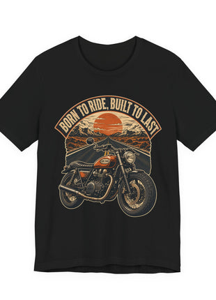 Born to Ride, Built to Last — Vintage Motorcycle Unisex T-Shirt