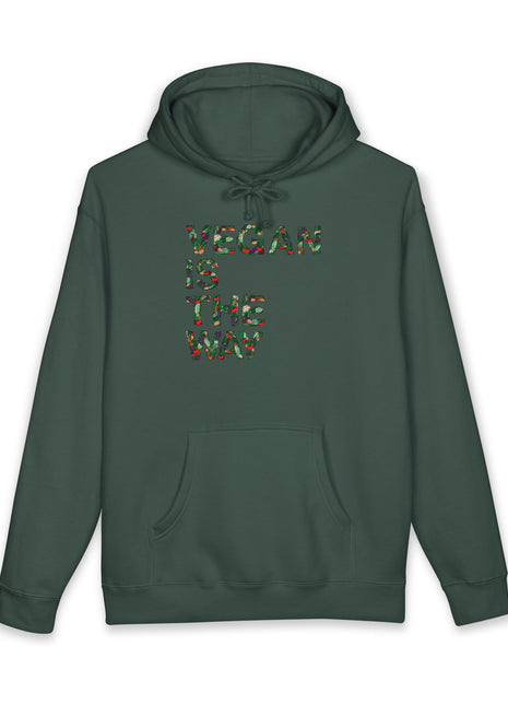 Vegan Is The Way Hoodie – Vegan Statement Hooded Sweatshirt