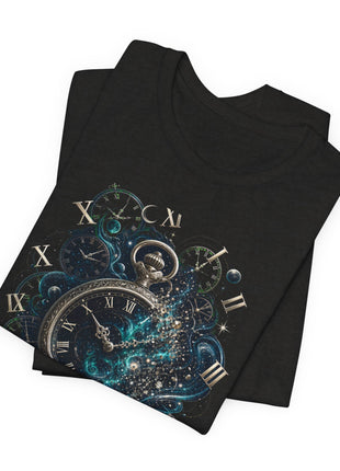 Every Second Counts — Cosmic Timepiece Unisex T-Shirt