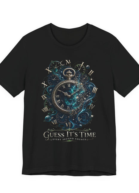 Every Second Counts — Cosmic Timepiece Unisex T-Shirt