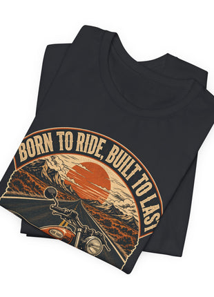 Born to Ride, Built to Last — Vintage Motorcycle Unisex T-Shirt