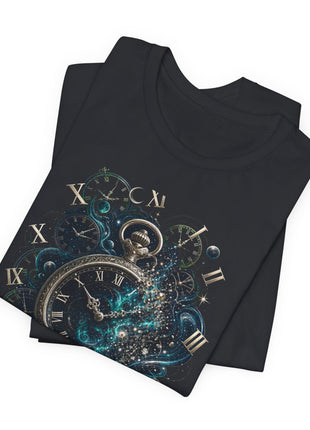 Every Second Counts — Cosmic Timepiece Unisex T-Shirt