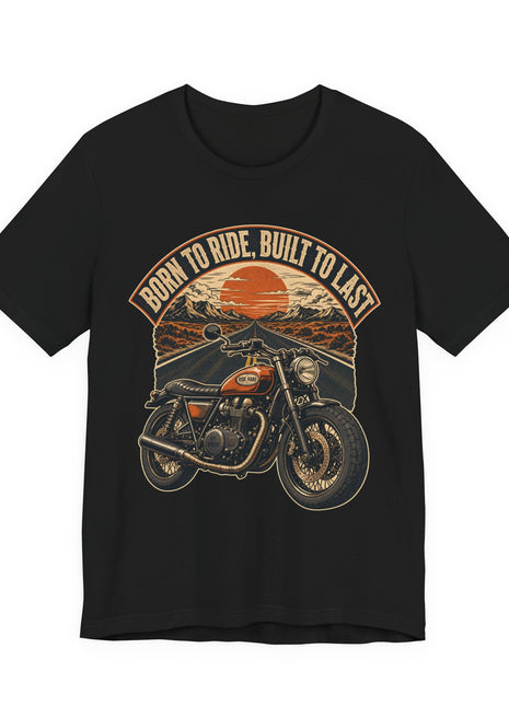 Born to Ride, Built to Last — Vintage Motorcycle Unisex T-Shirt