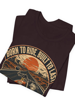 Born to Ride, Built to Last — Vintage Motorcycle Unisex T-Shirt