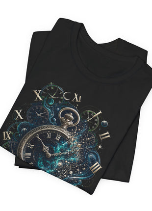 Every Second Counts — Cosmic Timepiece Unisex T-Shirt