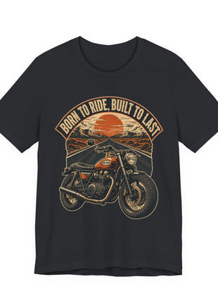 Born to Ride, Built to Last — Vintage Motorcycle Unisex T-Shirt