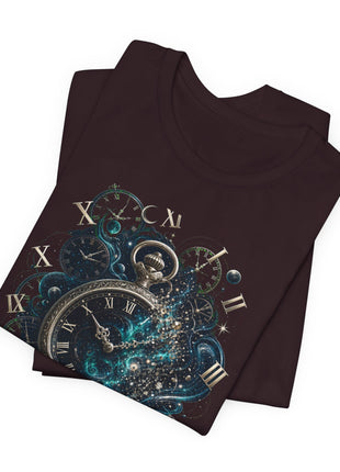 Every Second Counts — Cosmic Timepiece Unisex T-Shirt