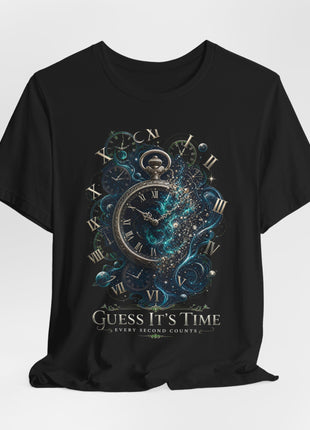 Every Second Counts — Cosmic Timepiece Unisex T-Shirt